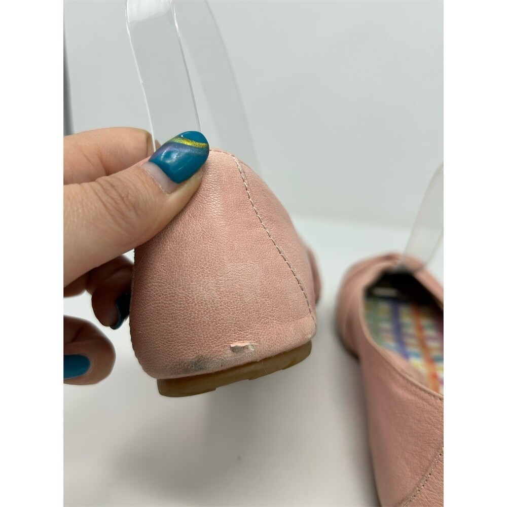 Born Ballet Flats Womens 7.5M Light Pink Twisted Knot Toe Slip On Comfort Shoes - Picture 9 of 14